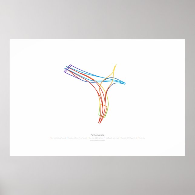 Póster Coreografia de intercâmbio: Perth, Austrália 1 v2 (Frente)