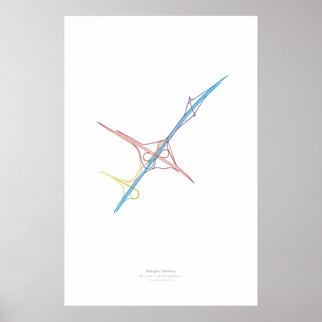 Póster Coreografia de Intercâmbio: Ratingen, Alemanha (Frente)