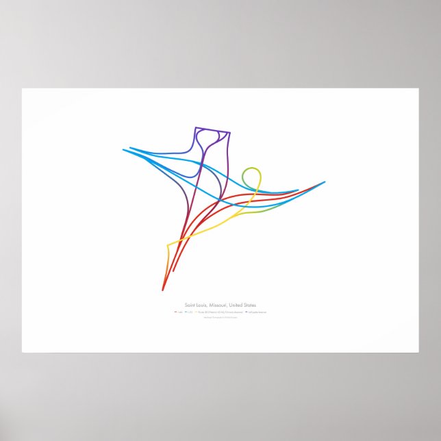 Poster Coreografia de Intercâmbio: Saint Louis, MO, EUA (Frente)