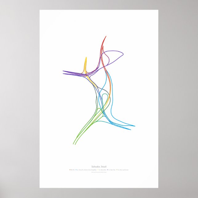 Póster Coreografia de Intercâmbio: Salvador, Brasil (Frente)