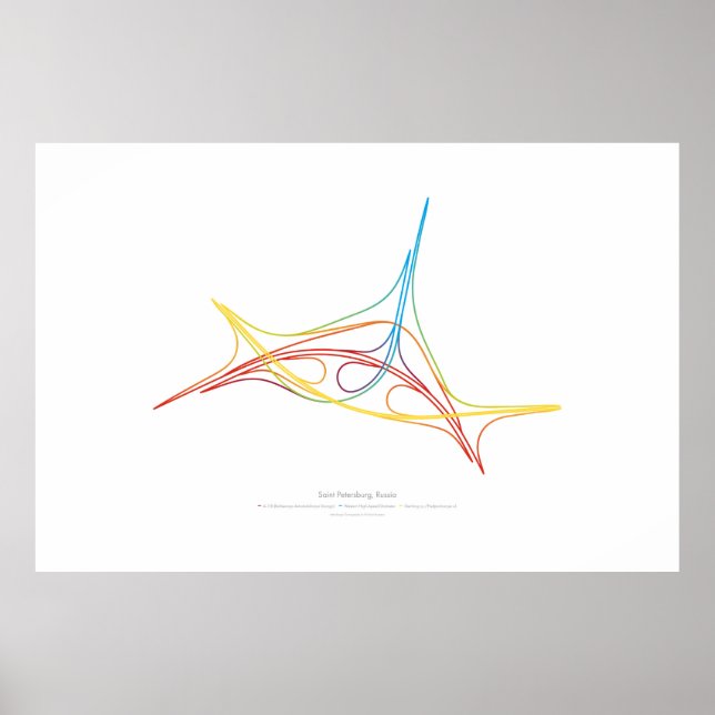 Póster Coreografia de intercâmbio: Santo Petersburgo, Rús (Frente)