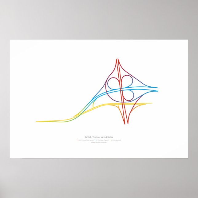 Póster Coreografia de Intercâmbio: Suffolk, VA, EUA (Frente)
