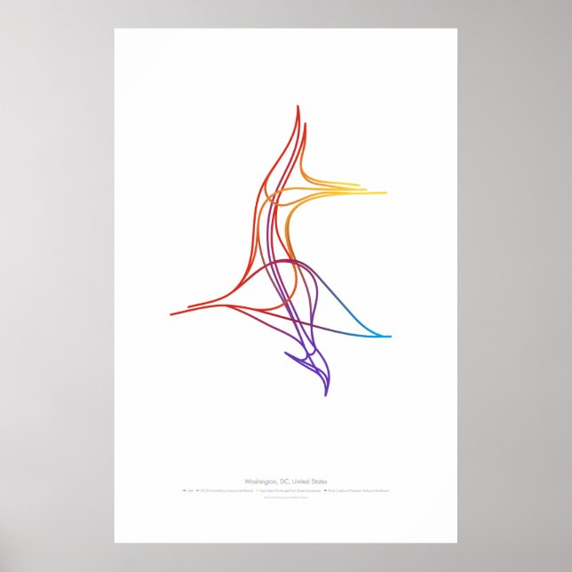Póster Coreografia de intercâmbio: Washington, DC, EUA (Frente)