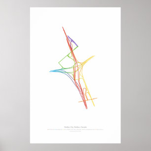 Póster Coreografia do intercâmbio: Cidade de Québec, QC