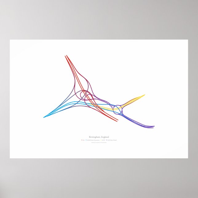 Póster Coreografia Interchange: Birmingham, Inglaterra (Frente)