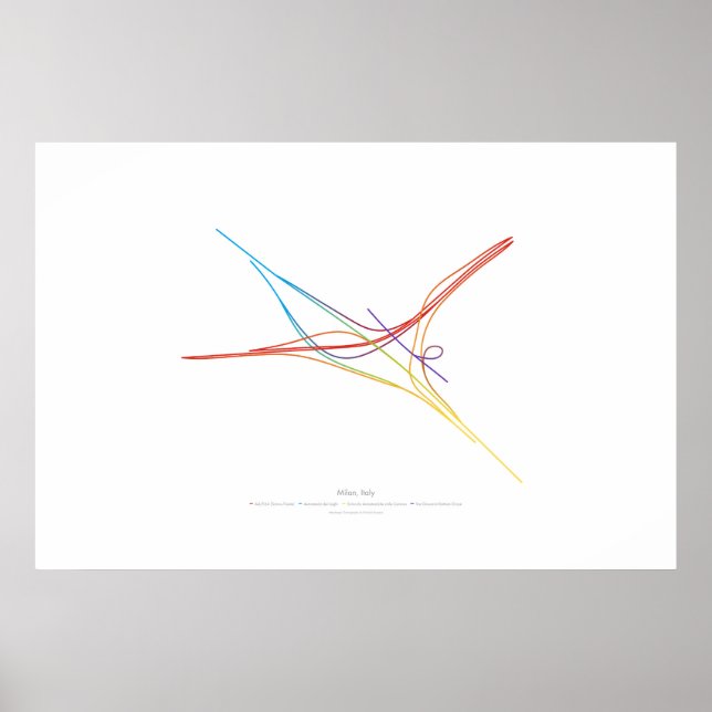 Póster Coreografia Interchange: Milão, Itália (Frente)