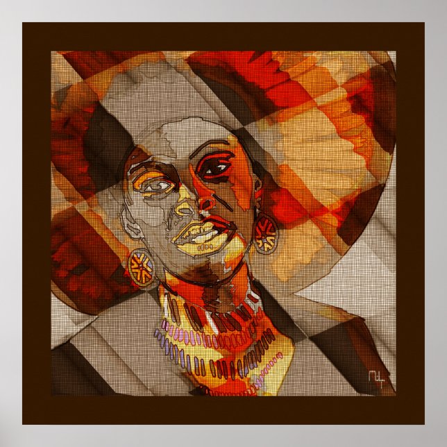 Póster Cores africanos (Frente)