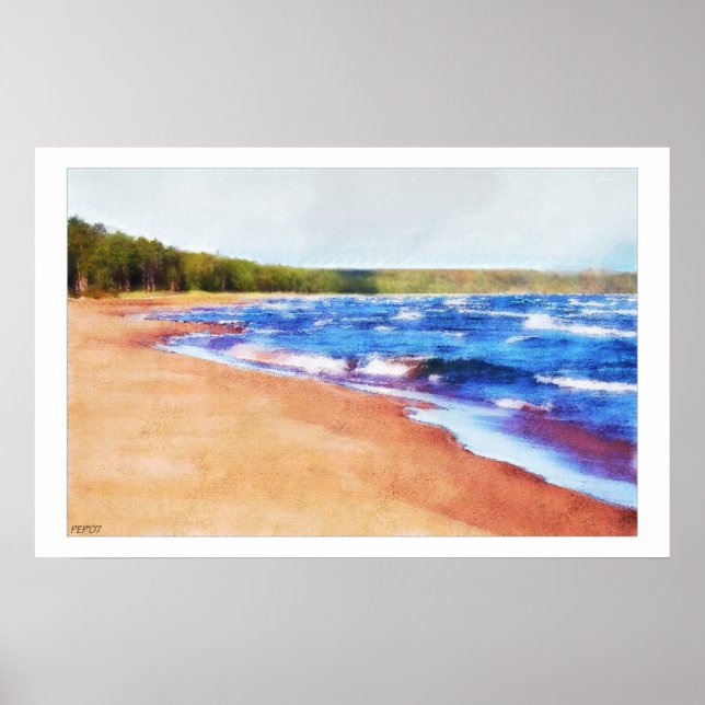 Póster Cores de água (Frente)