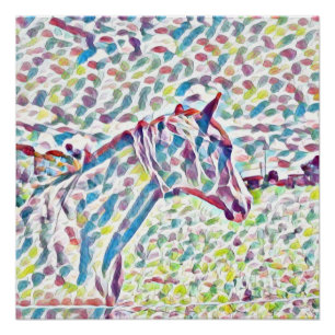 Póster Cores De Cavalo Da Vida, Poster