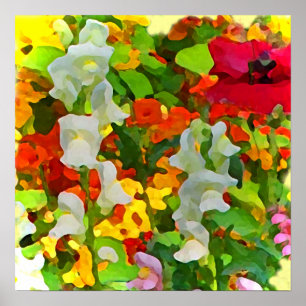 Póster Cores de Jardim Cheias