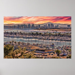 Poster Cores de San Diego