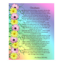 Cores do arco-íris da prosa Desiderata