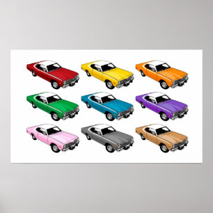 Póster Cores do dardo de Dodge