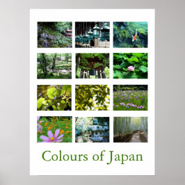 Poster Cores do Japão (verde)