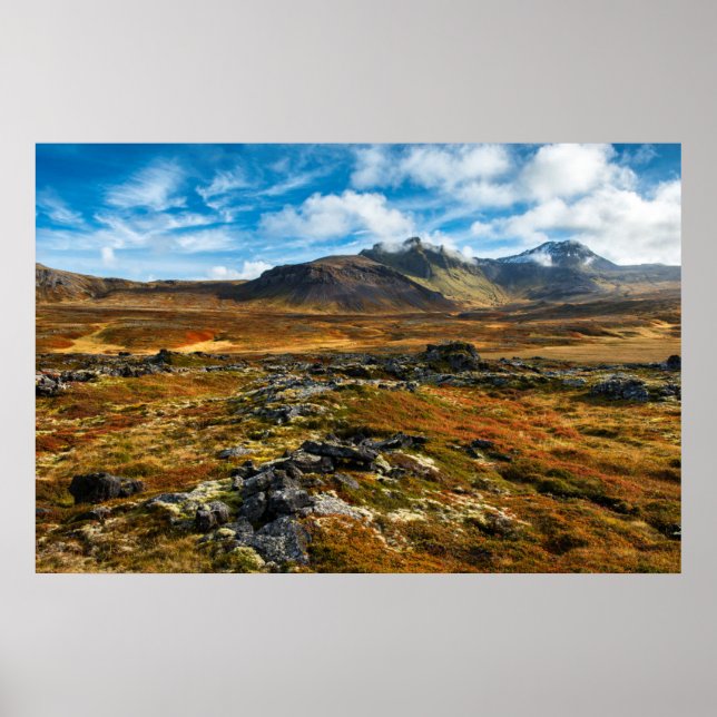 Poster Cores do outono na paisagem (Frente)
