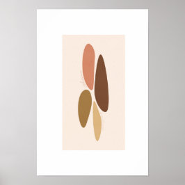 Poster cores do outono/poster abstrato minimalista