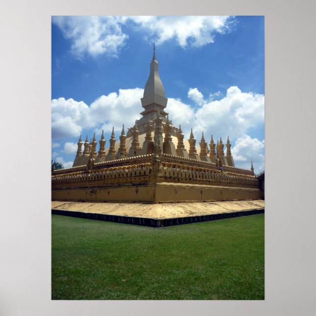 Póster cores do stupa dourado (Frente)
