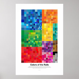 Póster Cores dos trilhos (luz)