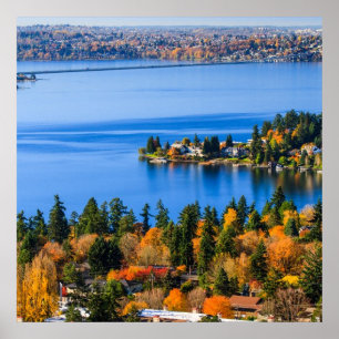 Póster Cores esplêndidas da queda em Bellevue