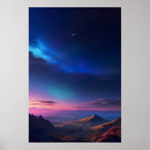 Poster Cores na Canvas Celestial