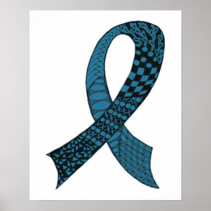 Póster Cores Personalizadas da Fita de Sensibilização