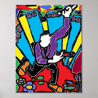 Póster Cores Psicadélicas Loucas