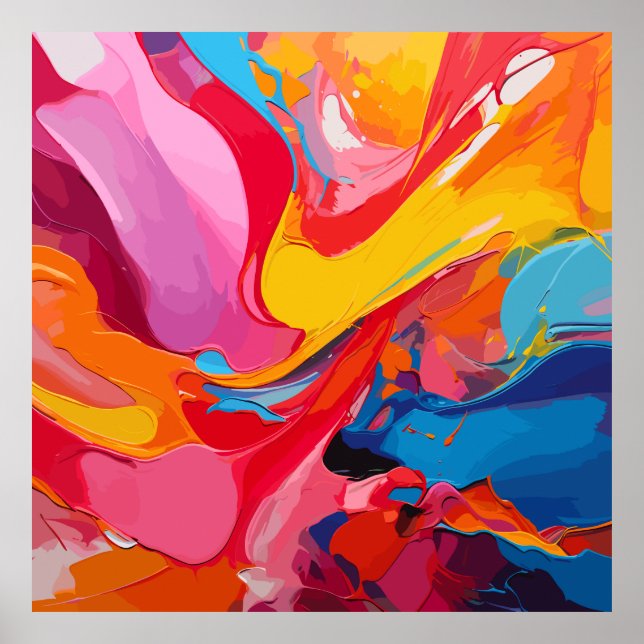 Poster Cores vibrantes (Frente)