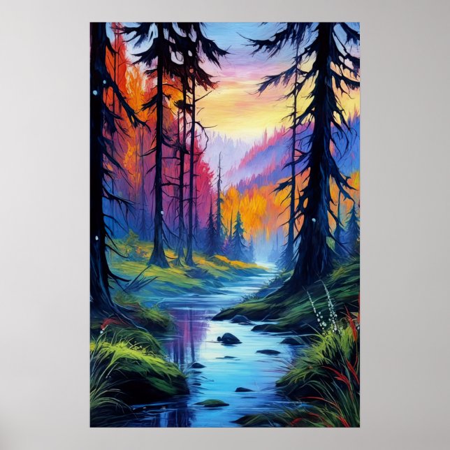 Poster Cores Vibrantes, Cores de Queda (Frente)