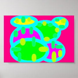 Poster Cores vibrantes para o quarto de infantários das e