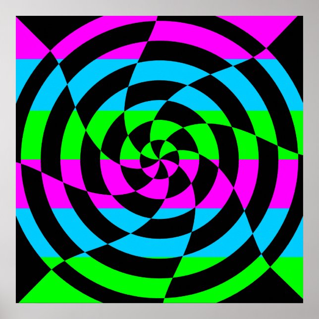 Póster Corey Tiger 80s - Arte Op (Frente)