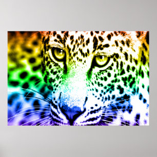 Poster Corey Tiger 80s Leopardo Retro