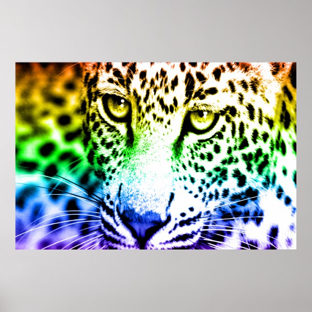 Poster Corey Tiger 80s Leopardo Retro (Frente)