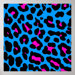 Poster Corey Tiger 80s - Padrão Retro Leopard