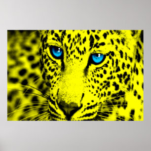 Póster Corey Tiger 80s Retro Leopard