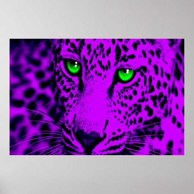 Póster Corey Tiger 80s Retro Leopard (Frente)