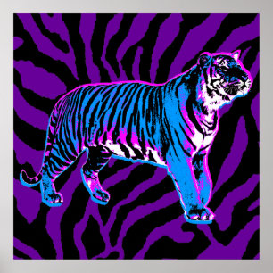Póster Corey Tiger 80s - Tiras de Tigre Voltagem