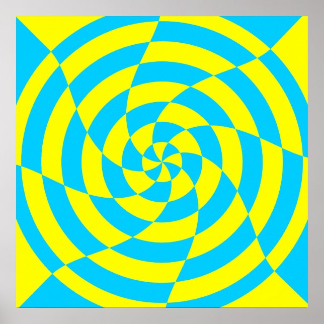 Póster Corey Tiger 80s Vintage Op Art (Frente)