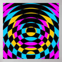 Corey Tiger 80s Vintage Op Art