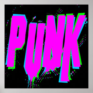 Poster Corey Tiger 80s Vintage PUNK