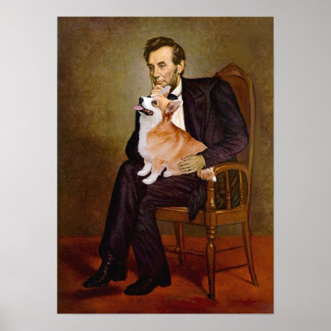 Póster Corgi Galês 7b Pembroke - Lincoln (Frente)