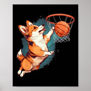 Poster Corgi Puppy Corgi Bysketbyll Para Pet Lovers Women