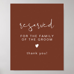 Poster CORIANDER Boho Reservado para Família de Grupos