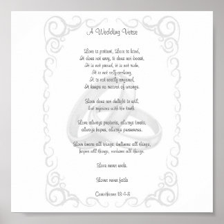 Poster Corinthians Wedding Verse