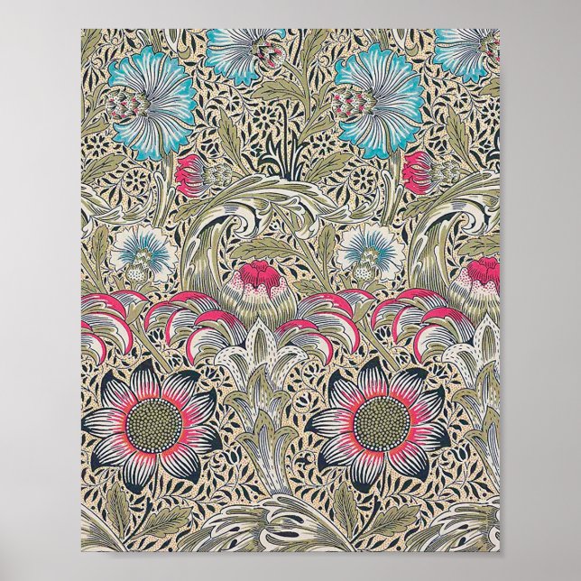 Poster Corncockle, William Morris (Frente)