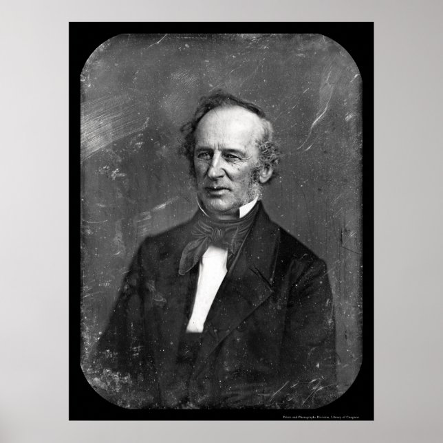 Poster Cornelius Vanderbilt Daguerreótipo 1852 (Frente)