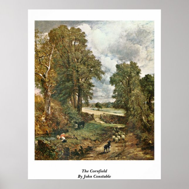 Póster Cornfield Por John Constable (Frente)