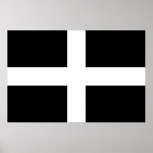 Poster Cornish Flag (Cornwall) (Condado de England, Reino