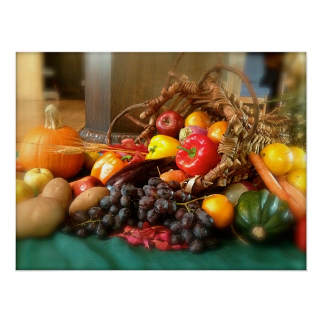 Póster Cornucopia, Corno de abundância, (Frente)