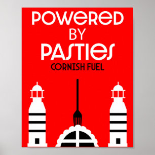 Poster Cornwall Cornish Pasties Comida Inglesa