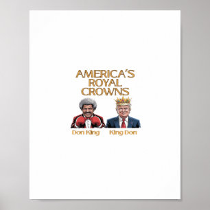 Poster Coroa da América e Gráfico de Doação